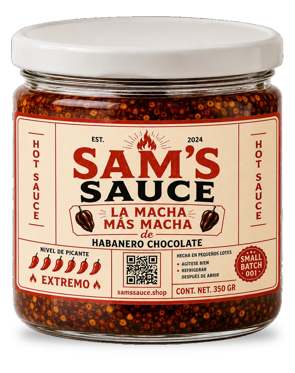 SAM'S SAUCE — La Macha Más Macha, Habanero Chocolate 350gr